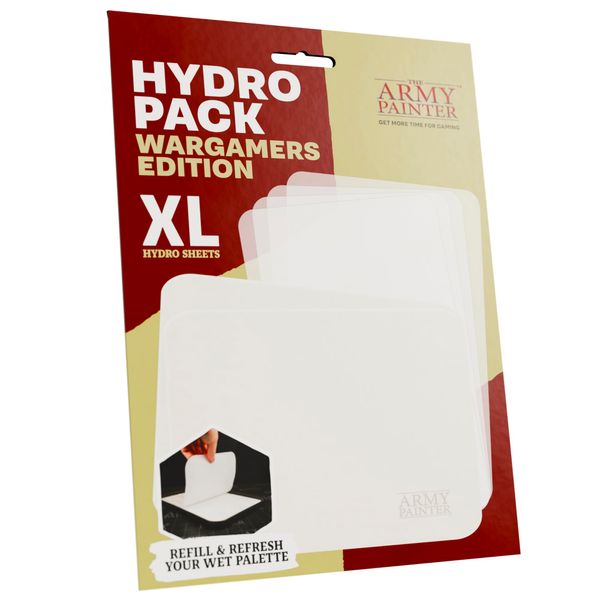 The Army Painter, Wet Palette Hydro Pack Wargamers Edition XL, 50 Hydro Sheets und 2 Hydro Foams, für Tabletop Wargames Miniaturmodellierung