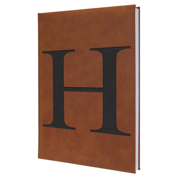 Laser Engraved 'H' Initial Notebook - Customizable for Gifts, Office, or Personal Use