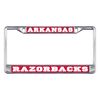 ARKANSAS RAZORBACKS Chrome License Plate Tag Frame