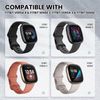 Tuocal 8 Pack Screen Protector Compatible with Fitbit Versa 4 Screen Protector/Fitbit Sense 2 / Fitbit Versa 3 / Fitbit Sense, Soft TPU Support Fingerprint Sensor Anti Bubble Scratch Resist Cover