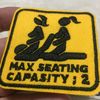 Sex Position Max Seating Capacity Funny Embroidered Iron On Patch New