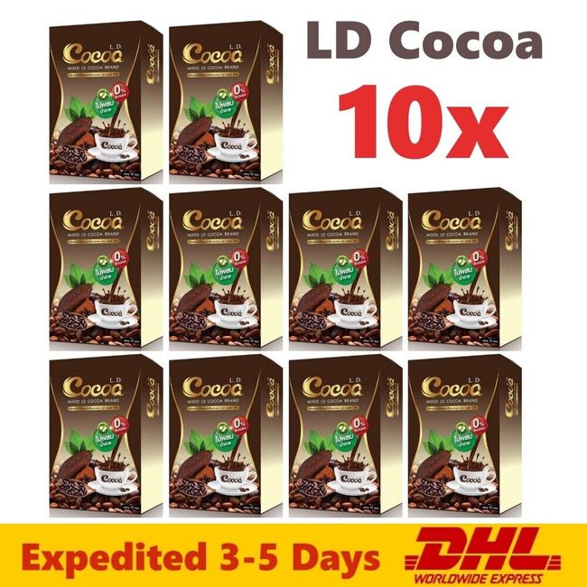 10x LD Cocoa Weight Control Drink Fiber Block Flour 0%Fat Sugar Calorie Slimming