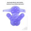 Topwon Palm Shaped Massage Glove 360-degree-roller Metal Roller Ball Beauty Body Care,Cellulite Reduction (Purple)
