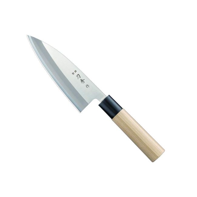 Fuji Cutlery FC-370 Deblade Left-Handed, 5.9 inches (150 mm), Made in Japan, Molybdenum Vanadium Steel, Single Edge, Rough Handing, Dropping Fish Heads, Can Be Used to Cut Bones by Bone