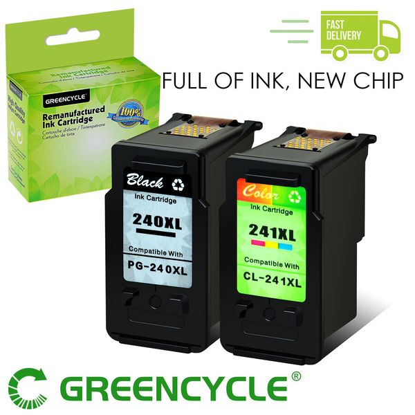 2PK For Canon PG-240XL CL-241XL Ink Cartridge PIXMA MG2220 MG3222 MX372 MX452