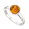Topaz Crystal November birthstone ring