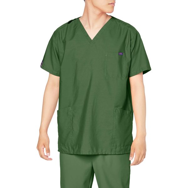 PANTONE 7000SC Medical Scrub Suit, Unisex, Colors Available, Sweat Absorbent, Quick Drying, green (moss green)