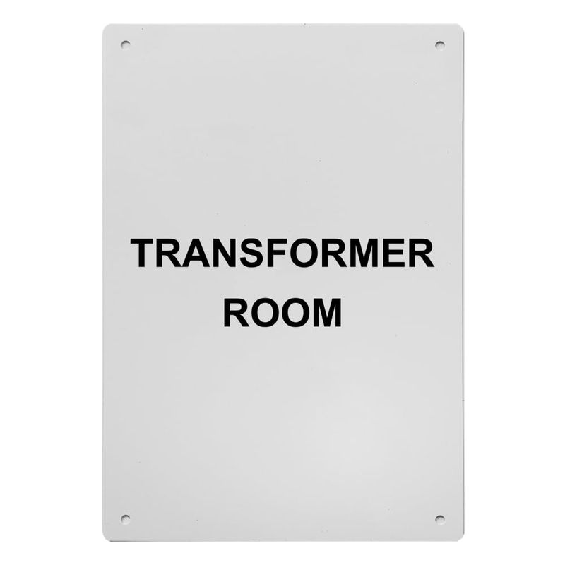 Transformer Room Sign, 8.5 x 11 in