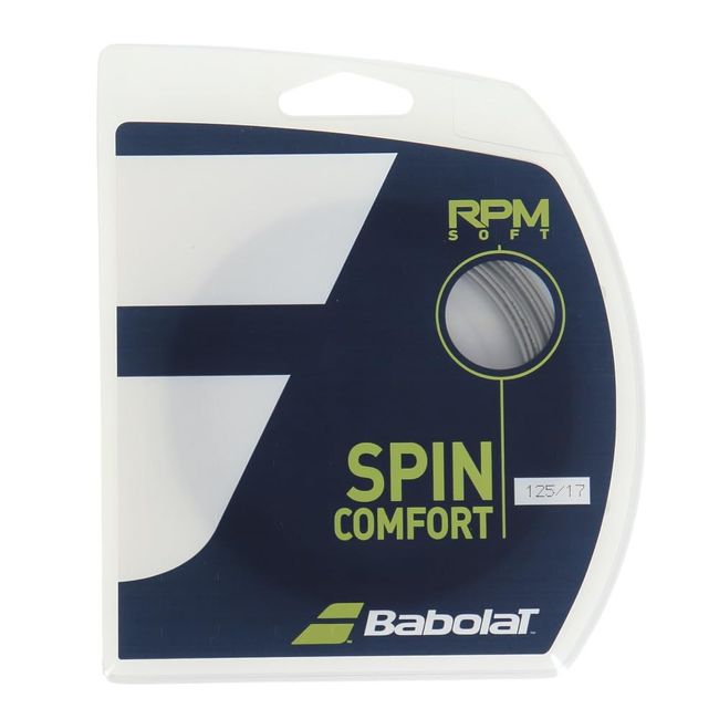 BabolaT Tennis String Single Line RPM Soft (RPM SOFT) 125 Gray 241146 (125g) Gray 125