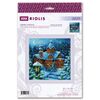 RIOLIS Counted Cross Stitch Kit 7.75"X7.75"-Snowfall in The Forest (14 Count)