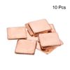 sourcing map Flat IC Chipset Thermal Copper Heatsink for CPU GPU 20 x 20 x 1.5mm 10pcs