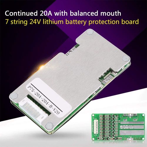 7S Board, Battery Board, 24V 20A Lithiums Battery Board with Aluminum Heat Sink for Saving Energy