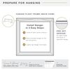 MCS Canvas Float Frames 12x12 Frame, Black & Silver Square Frame for Finished Canvases, Vertical & Horizontal Wall Hanging Frame for Canvas Paintings (1-Pack)