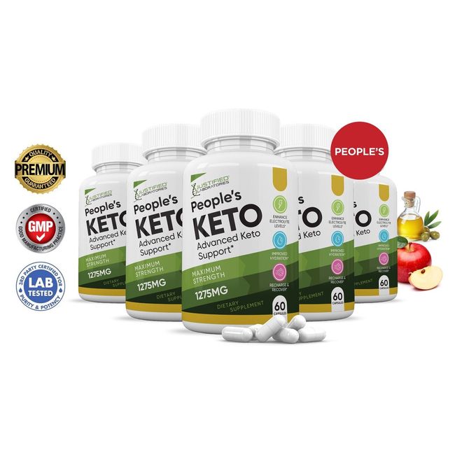 Peoples Keto ACV Pills 1275 MG Stronger Than Gummies Keto Support 5 Bottle