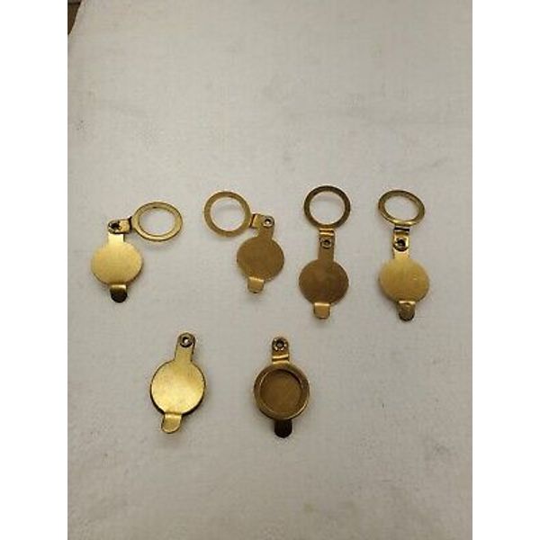 6 PACK DOOR VIEWER INSIDE COVER 1/2" SOLID BRASS FREE FAST SHIPPING  USA STOCK