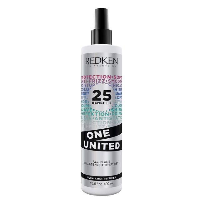 Redken One United All-In-One Leave In Conditioner | Multi-Benefit Leave-In Hair Treatment | Heat Protectant Spray for Hair | Detangles and Smooths Frizz | For All Hair Types | Paraben Free