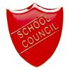 Smartbadge® Red School Council Shield Shape Badge ideal for schools (GW)
