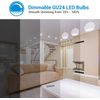 DEWENWILS 2 Prong Light Bulbs Dimmable GU24 LED Light Bulb 5000K Daylight 4Pack