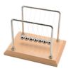 CERROPI Large Newtons Cradle Pendulum with 7 Balls, Physics Perpetual Motion Desk Toys for Office, Calm Down Fidgets, 50+ Sec Swingtime (Beech Base)