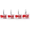 100pcs Plastic Twist Tight Roto Security Meter Seals with 100m Stainless Wire (Red, 100pcs)