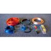 DNF 0 Gauge Red Complete Audio Kit Complete Amplifier Amp Installation Kit 6000W - Free Same Day Priority Shipping!