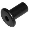 1/4" Furniture Connector Cap Flat Head Nuts - Black (10 Pack) - 17mm Diameter Button Head
