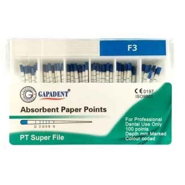 Great Pro Taper Absorbent Paper Points-F3 (100 Points)