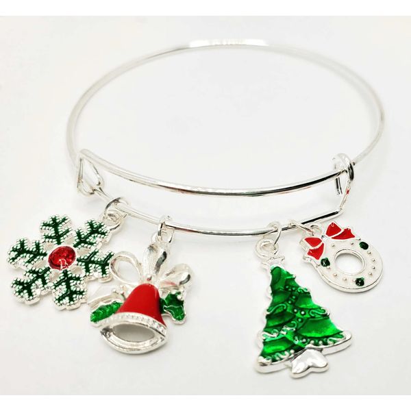 Christmas Charm Bracelet Silver