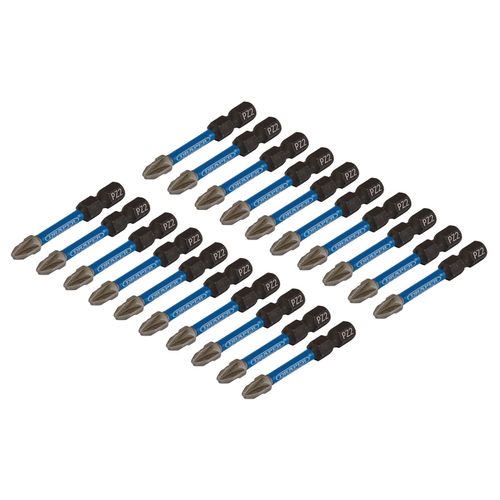 Draper 05696 PZ-Type Impact Screwdriver Bits, No.2 x 50mm (Pack of 20)