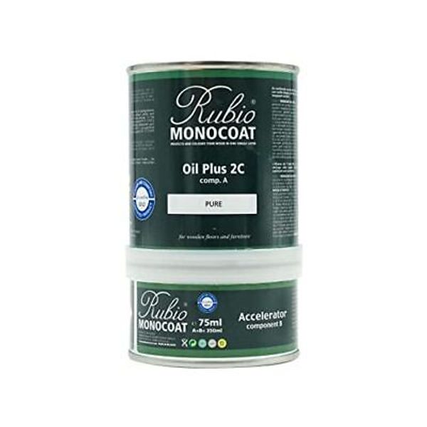 Oil Plus 2C 350 Milliliters Pure Interior Wood Stain and Finish Food Safe...