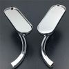 Chrome Motorcycle Mini Mirrors For Harley Touring Road Glide Softail Dyna Custom