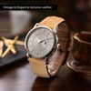 Fullmosa Quick Release Leather Watch Strap - 18mm, Replacement Strap for Men/Women