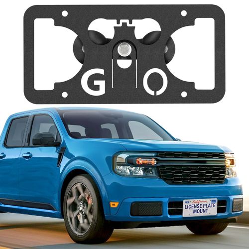 No Drill Front License Plate Bracket Mount Kit Compatible with Ford Maverick 2022-2025 Installs in Seconds，Front Bumper License Plate Mounting Kit
