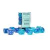 Gemini® 16 mm d6 blue-blue/light blue luminary™ Dice Block™ (12 dice)