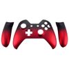eXtremeRate Gradient Ramp Red Soft Touch Front Housing Shell Faceplate Replacement Parts Side Rails Panel for Xbox One Controller W/3.5 mm