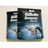 Gillette Sensor Excel Razor Blades - 20 Piece Bundle (4 Packs of 5)