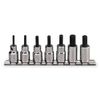 3/8" Drive Short Hex Bit Set, SAE, 7 pcs, Mfr: J4990-7ST-A
