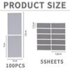 150 Rectangular Scratch Cards, Self-Adhesive Scratch Labels, Rectangular Label Cards, Surprise Scratch Stickers, DIY Label Cards
