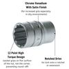 Teng M120512-C Regular Bi-Hexagon Socket 12mm 1/2in Square Drive