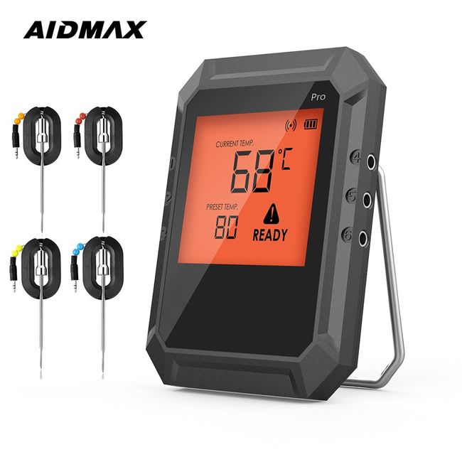 AidMax AT02 500 Celsius Wireless Bluetooth BBQ Smoker Grill