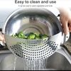 A Stainless Steel Pot Strainer,Hand Held Pot Drainer, Kitchen Tool