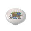 Gotham Decor Country Flower Wheelbarrow Ceramic Drawer Knob