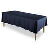 10 Pack 60"x126" Rectangular Polyester Fabric Tablecloths for Wedding -Navy Blue