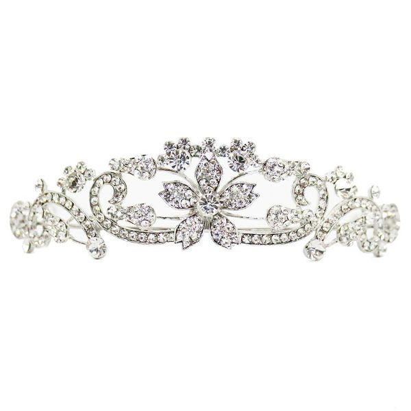 Tiara Wedding Tiara Crown Tiara Wedding Crown Head Dress Fringe Garlands fty001sr