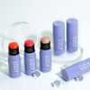 LIZLY Dewy Glow Cheek Hilighter Multi Balm Stick Korean Cosmetics, Spotlighting, Glitter, Sparkling, 3D Feel, for Cheeks, Lips, Cream (02, Pink Pink)