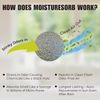 MOISTURESORB Reusable Mold & Mildew Smell Deodorizer Pouch: Rid Odor in 100 Sq.