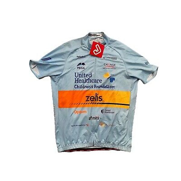 Jakroo Cycling Jersey Mens L Large Gran Fondo United Health Care Zelis Pega NWT