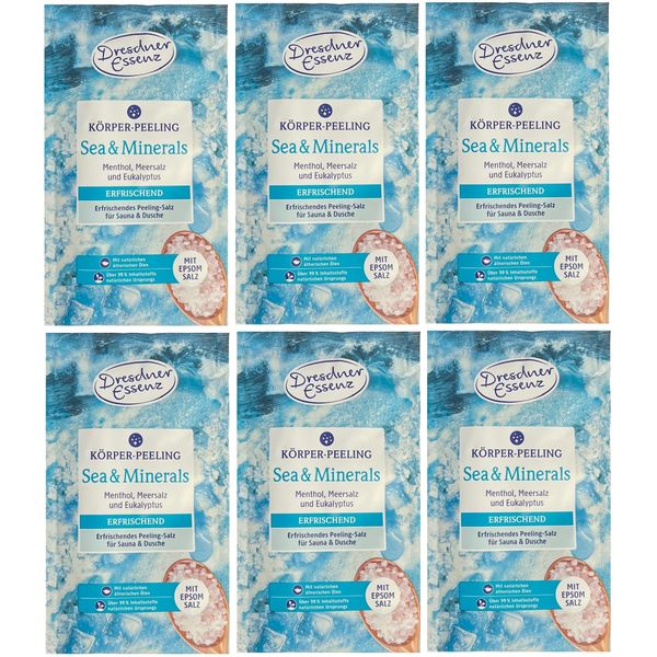 Dresdner Essenz Sea & Minerals Body Scrub 6 x 50 g Pack of 6