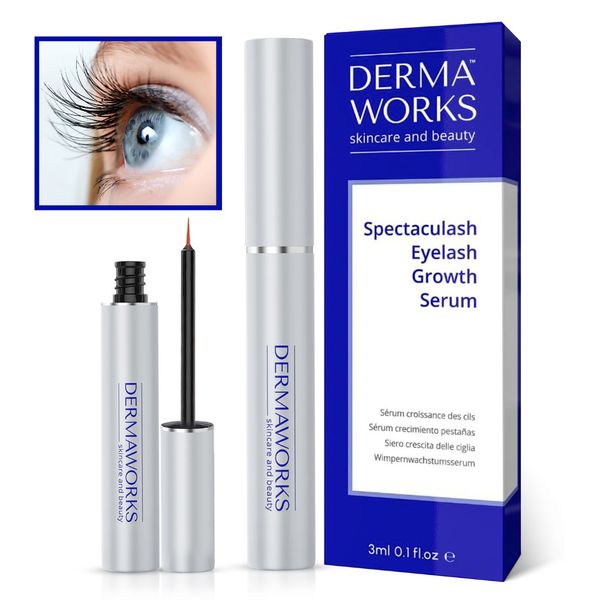 SPECTACULASH Eye Lash Growth Serum for LONGER, FULLER, THICKER Lashes DERMAWORKS