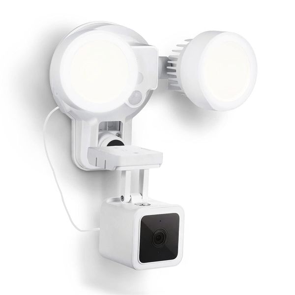 Wasserstein 3-in-1 Wired Floodlight, Charger and Mount Compatible with Wyze C...